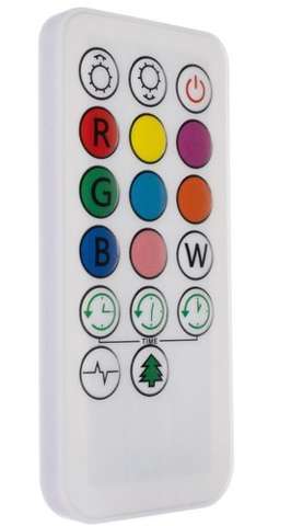 RGB naktinis šviestuvas su nuotolinio valdymo pulteliu - triušis
