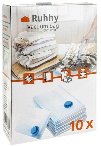 Vakuuminis maišelis - įvairių dydžių - rinkinyje 10 vnt