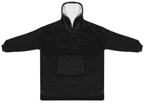 XXL megztinis - juoda antklode