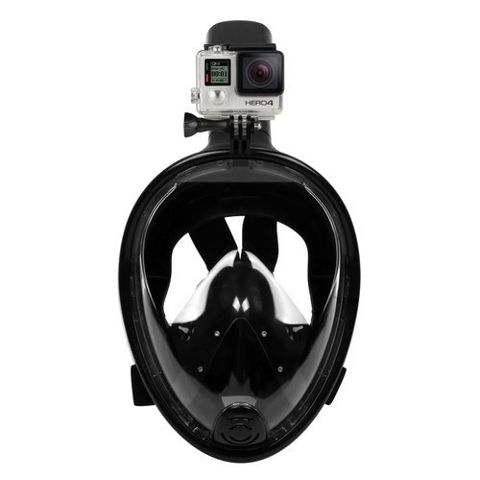 Maska do snorkowania pełnotwarzowa  S/M czarna