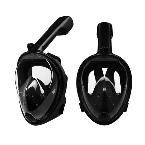 Maska do snorkowania pełnotwarzowa  S/M czarna