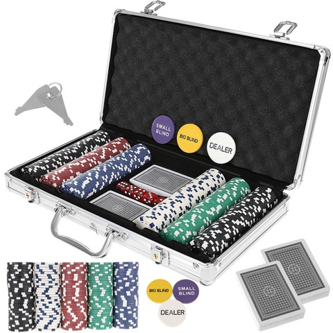 Poker - zestaw 300 żetonów w walizce HQ