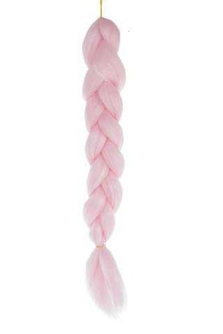 Косы из синтетических волос - розовые