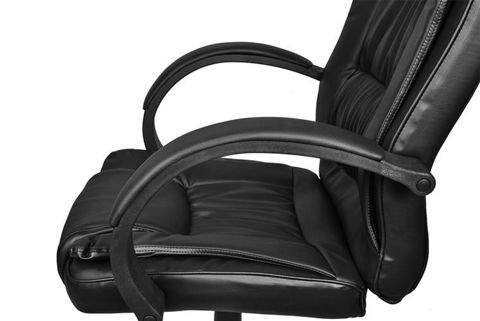 Офисное кресло экокожа - черный МАЛАТЕК