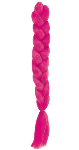 Синтетические волосы в косах - темно-розовый