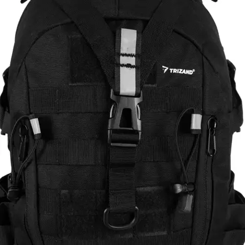 Черный рюкзак Trizand 20534 военный/туристический