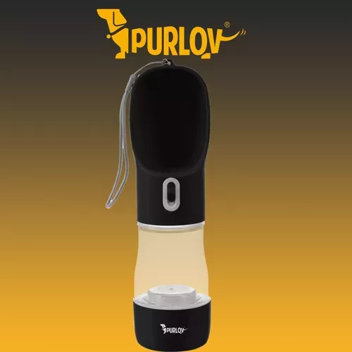 Purlov 21033 бутылка для собак / бутылка для воды с миской