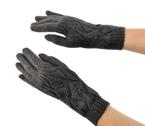 Rękawiczki dotykowe R6412 - szare