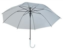 Прозрачный белый зонт